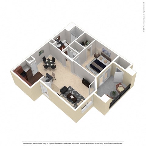 this is an image of a 3d floor plan of a 2100 sq ft house